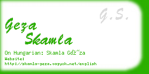 geza skamla business card